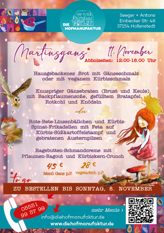 2026 11 martinsgans menue to go die hofmanufaktur northeim einbeck leinetal